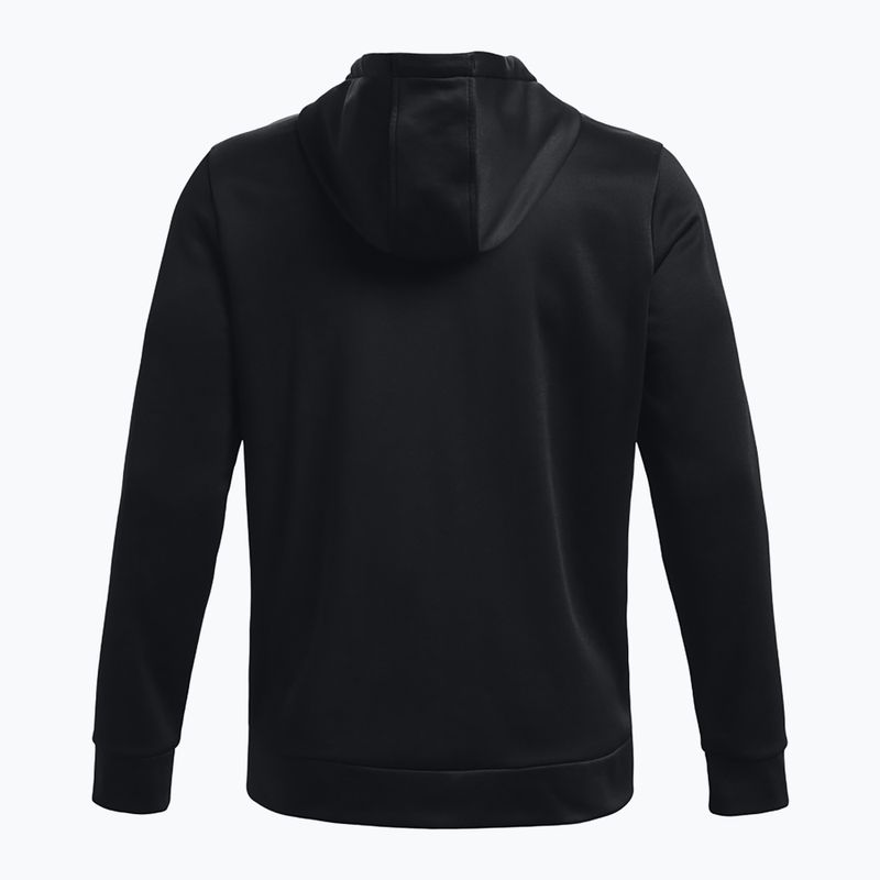 Pánska mikina Under Armour Fleece FZ Hoodie black/black 6