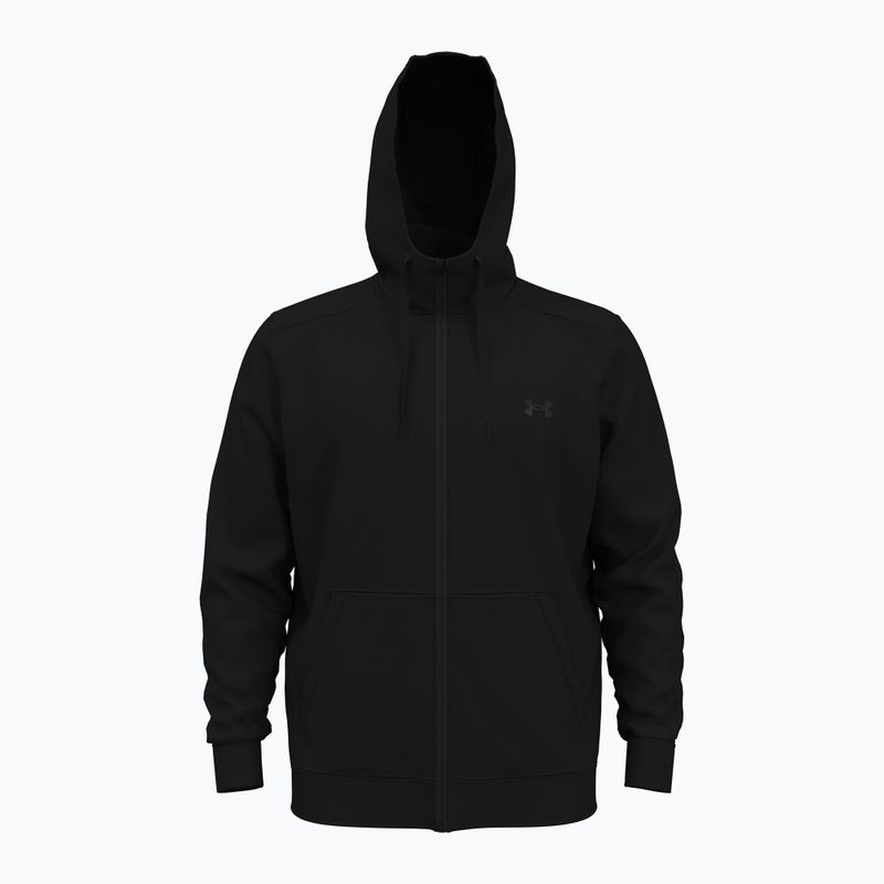 Pánska mikina Under Armour Fleece FZ Hoodie black/black 7