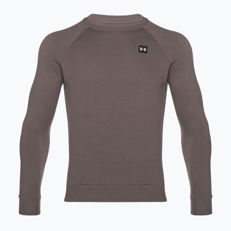 Pánska mikina Under Armour Rival Fleece Crew hnedá 5