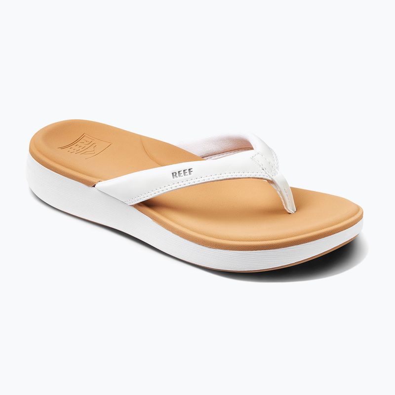 Dámske žabky REEF Cushion Cloud bielo-hnedé CJ234 9