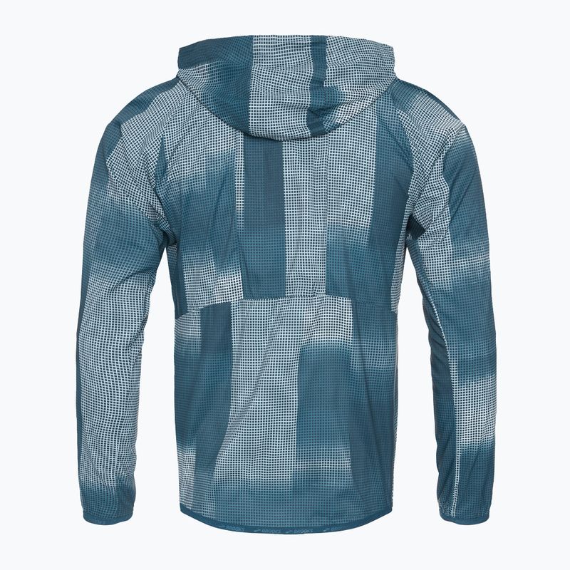 Pánska bežecká bunda Brooks Canopy indigo rush/altitude print 2