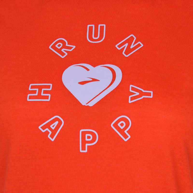 Dámske bežecké tričko Brooks Distance Graphic jamberry/love run 3