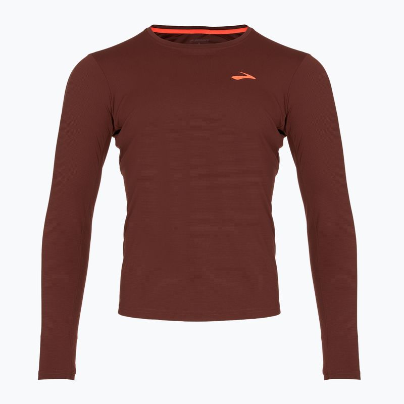 Pánske tričko longsleave Brooks Atmosphere run raisin
