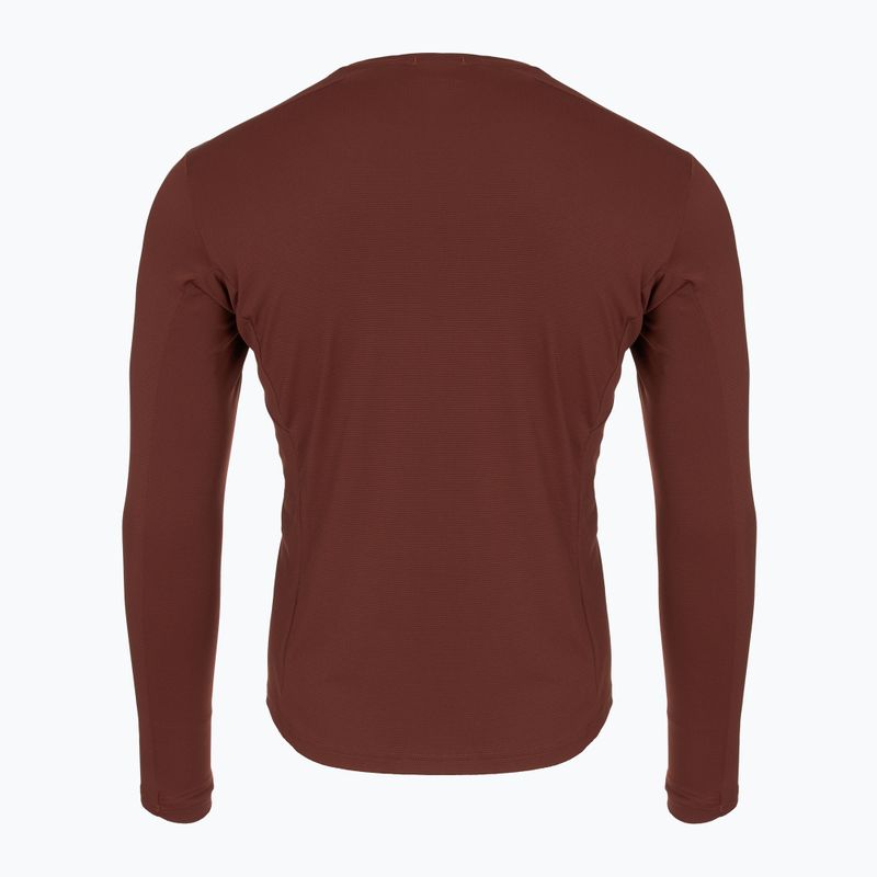 Pánske tričko longsleave Brooks Atmosphere run raisin 2