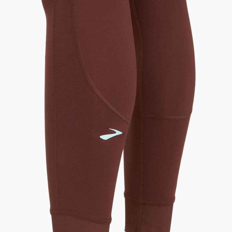 Dámske bežecké legíny Brooks Momentum Thermal Tight raisin 3