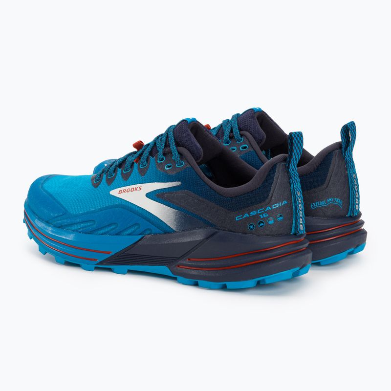 Brooks Cascadia 16 pánska bežecká obuv peacoat/atomic blue/rooibos 4