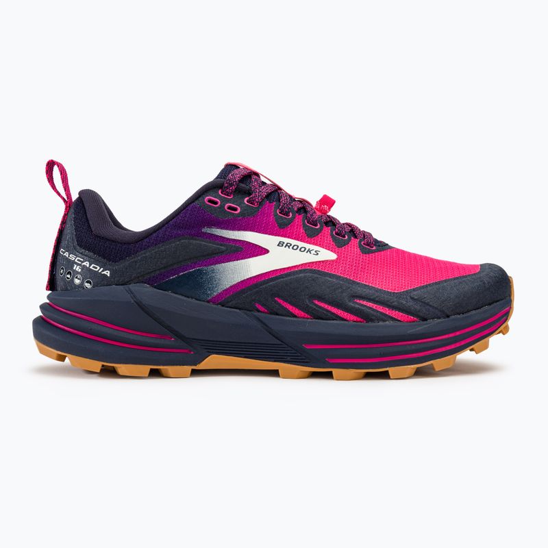 Brooks Cascadia 16 dámska bežecká obuv peacoat/pink/biscuit 2