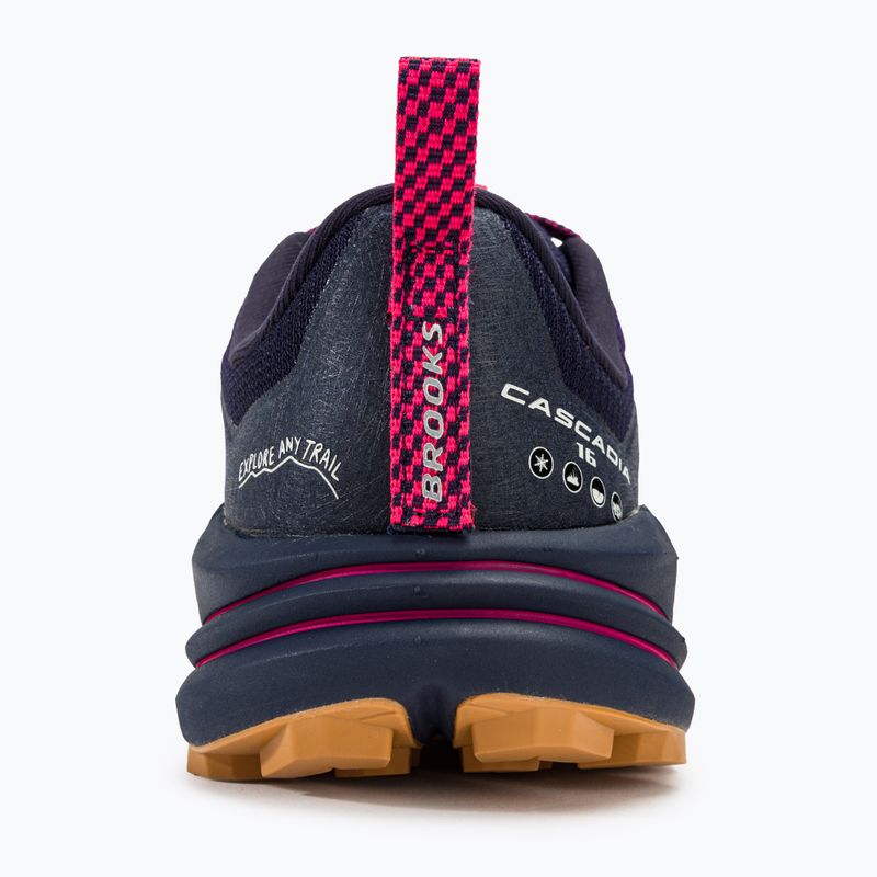 Brooks Cascadia 16 dámska bežecká obuv peacoat/pink/biscuit 6