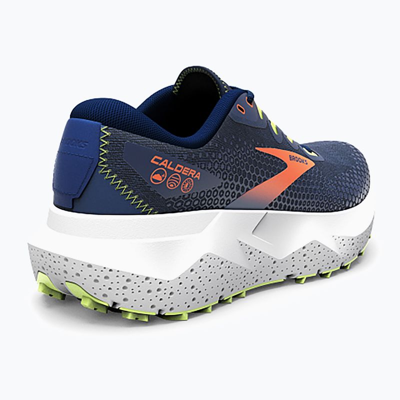 Brooks Caldera 6 pánska bežecká obuv navy/firecracker/sharp green 8