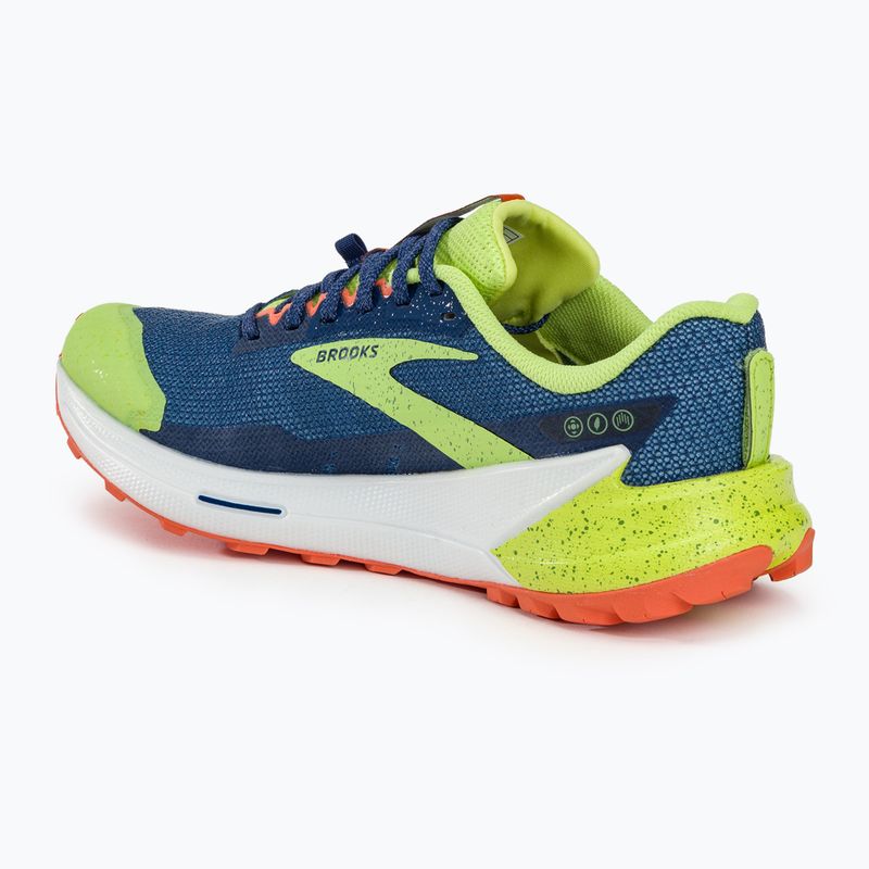 Brooks Catamount 2 pánska bežecká obuv navy/firecracker/sharp green 3