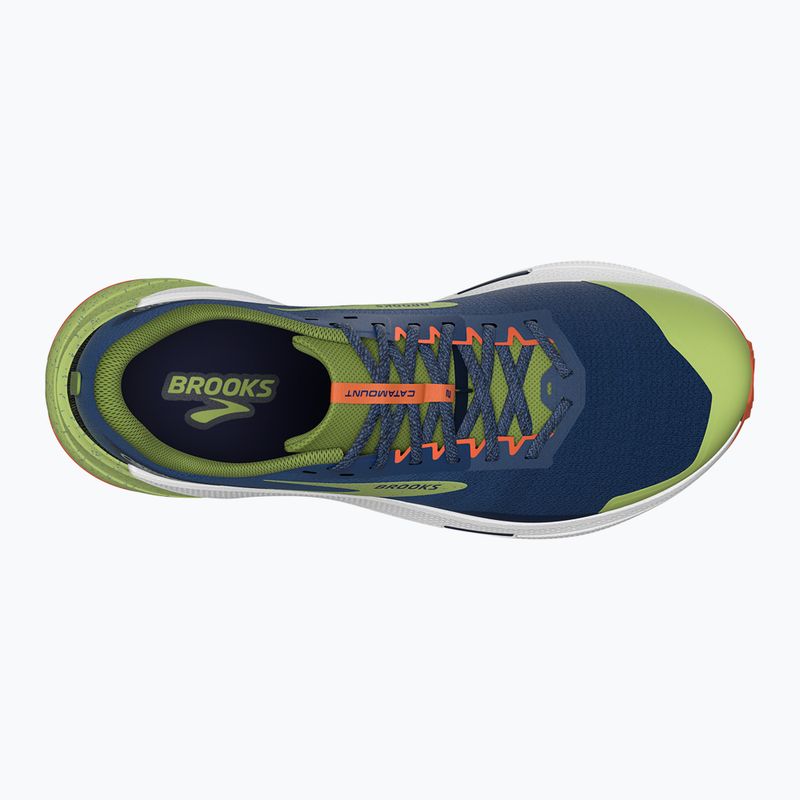 Brooks Catamount 2 pánska bežecká obuv navy/firecracker/sharp green 13