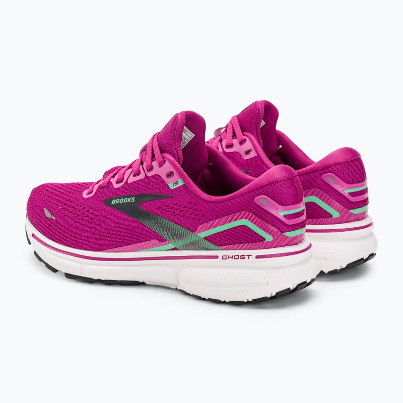 Brooks Ghost 15 dámska bežecká obuv pink/festival fuchsia/black 3