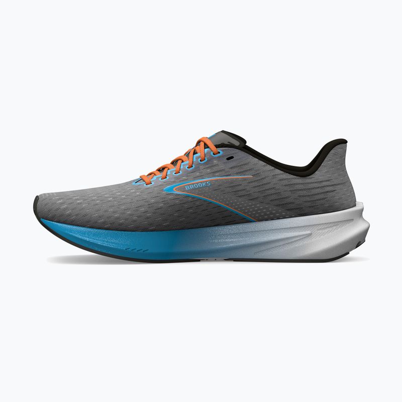 Brooks Hyperion pánska bežecká obuv grey/atomic blue/scarlet 13