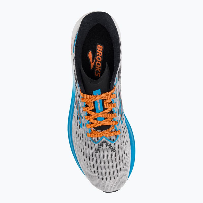 Brooks Hyperion pánska bežecká obuv grey/atomic blue/scarlet 6