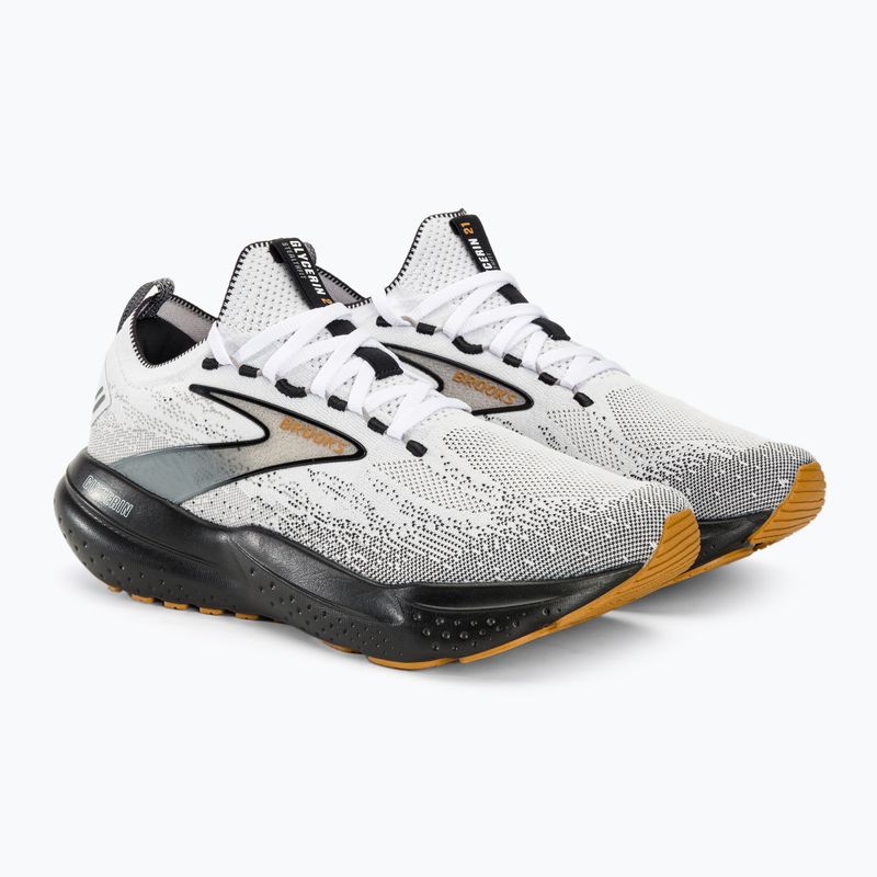 Pánska bežecká obuv Brooks Glycerin StealthFit 21 white/grey/black 5