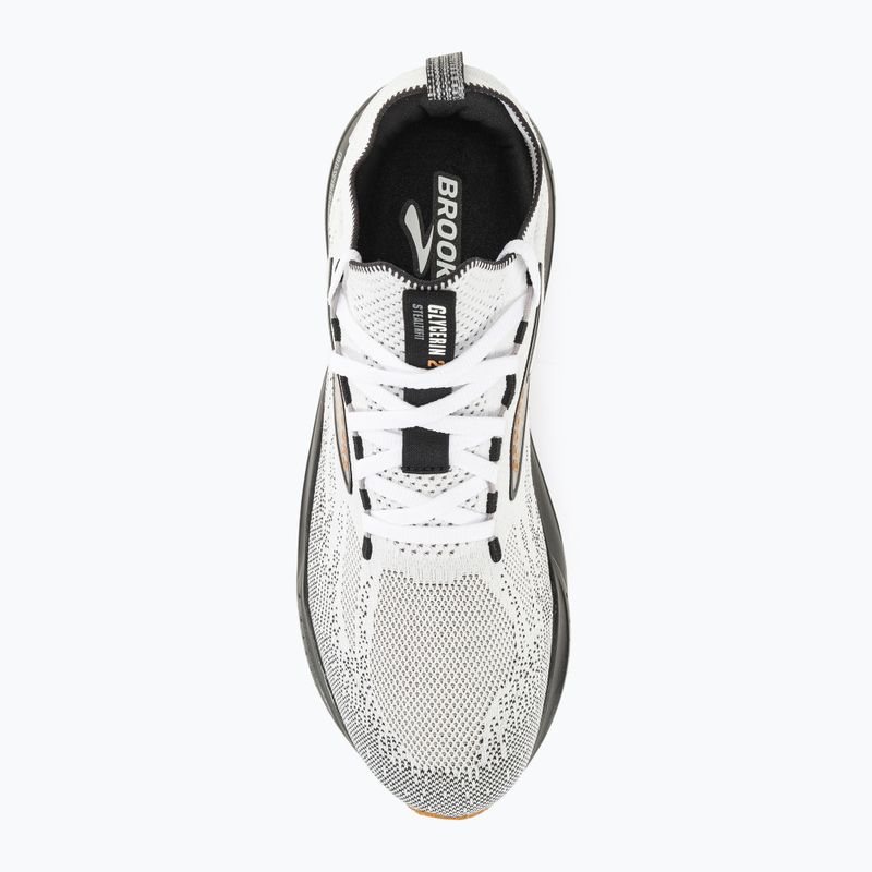 Pánska bežecká obuv Brooks Glycerin StealthFit 21 white/grey/black 7