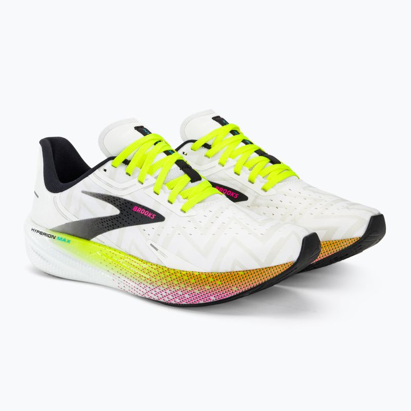 Pánska bežecká obuv Brooks Hyperion Max white/black/nightlife 4