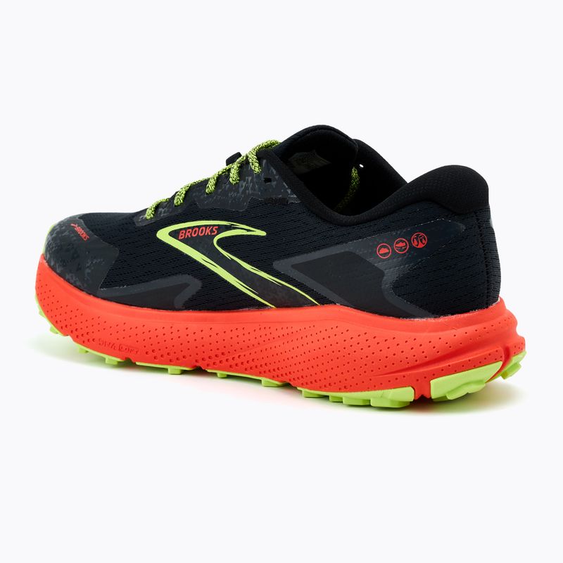 Pánska bežecká obuv Brooks Divide 5 GTX black/cherry/lime 3