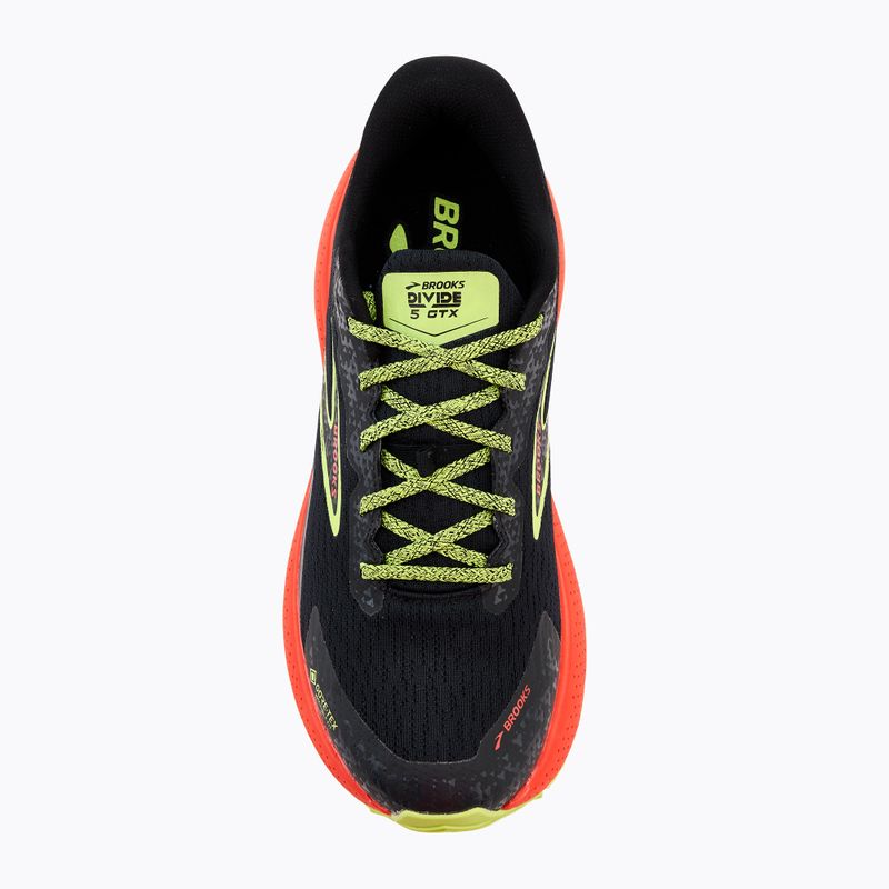 Pánska bežecká obuv Brooks Divide 5 GTX black/cherry/lime 5