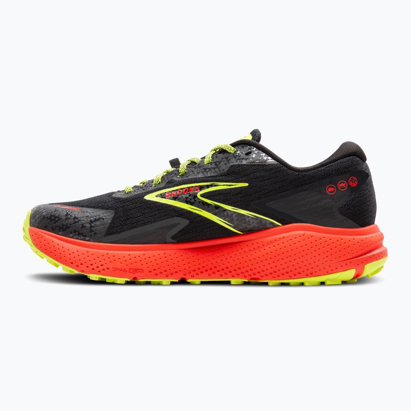 Pánska bežecká obuv Brooks Divide 5 GTX black/cherry/lime 10