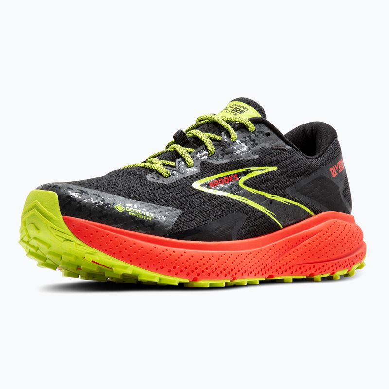 Pánska bežecká obuv Brooks Divide 5 GTX black/cherry/lime 12