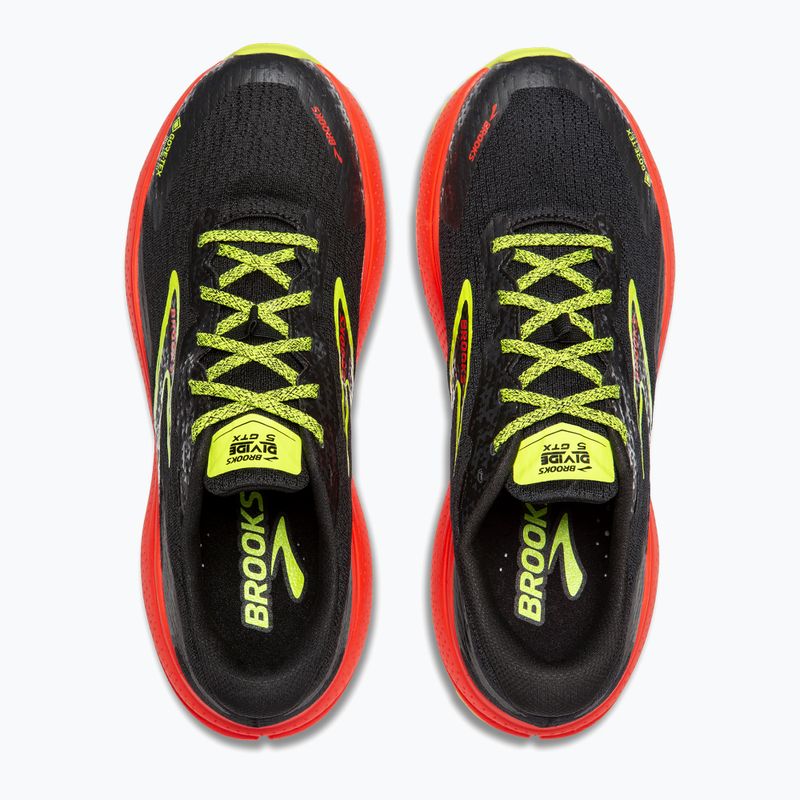 Pánska bežecká obuv Brooks Divide 5 GTX black/cherry/lime 14