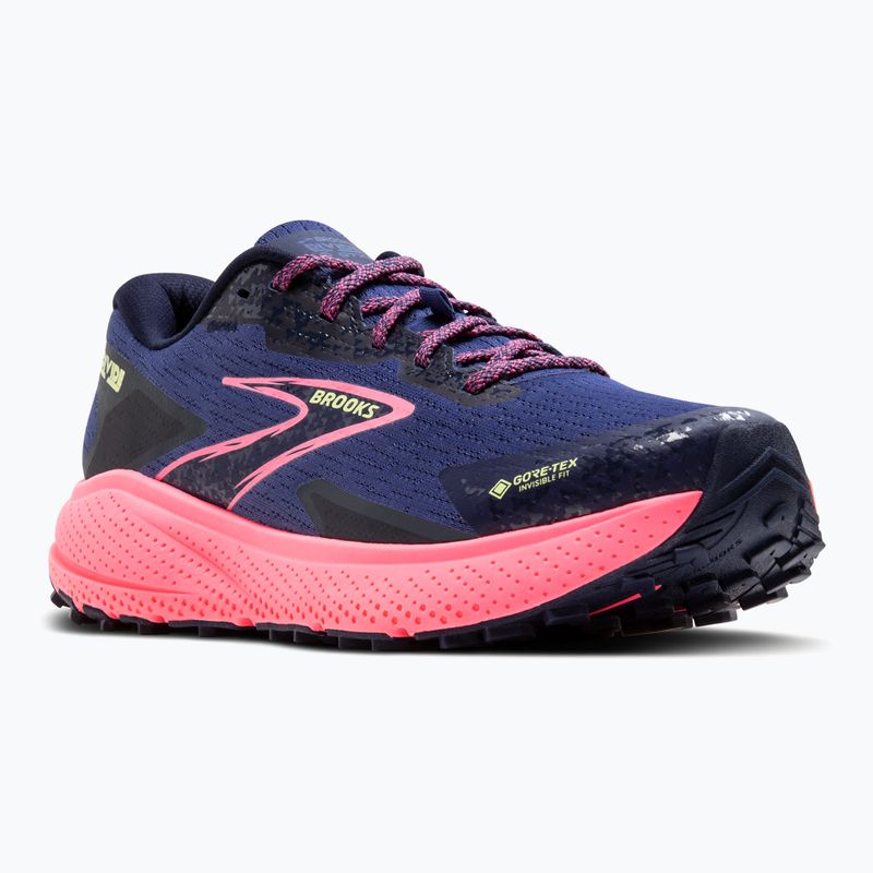 Dámska bežecká obuv Brooks Divide 5 GTX grey blue/pink/lime 8