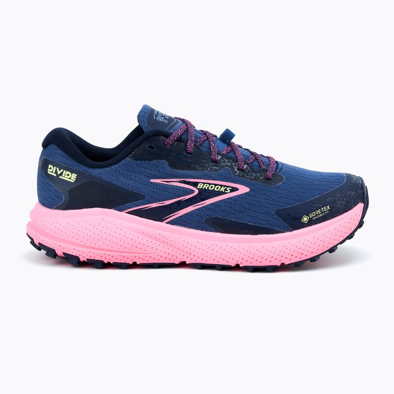 Dámska bežecká obuv Brooks Divide 5 GTX grey blue/pink/lime 2