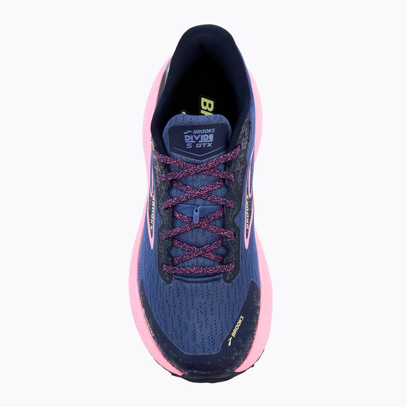 Dámska bežecká obuv Brooks Divide 5 GTX grey blue/pink/lime 5