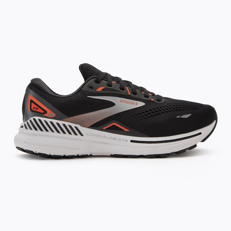 Pánska bežecká obuv Brooks Adrenaline GTS 23 black/mandarin red/silver 2