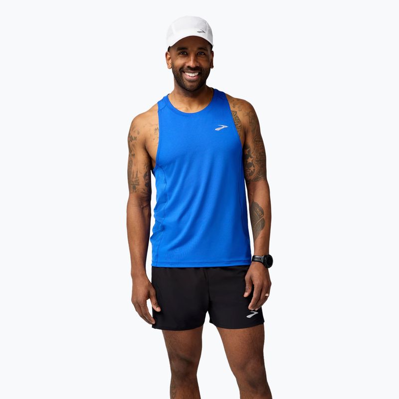Pánske bežecké tielko Brooks Atmosphere Singlet 3.0 neo blue 2
