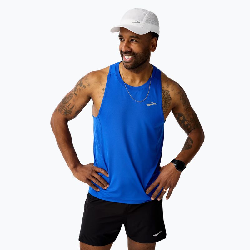 Pánske bežecké tielko Brooks Atmosphere Singlet 3.0 neo blue 4