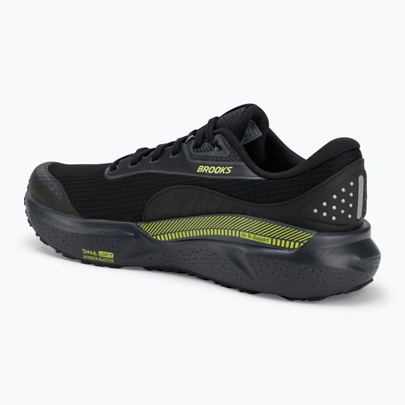 Pánska bežecká obuv Brooks Adrenaline GTS 24 Weatherized black/ebony/new yellow 3