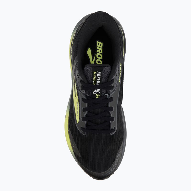 Pánska bežecká obuv Brooks Adrenaline GTS 24 Weatherized black/ebony/new yellow 5