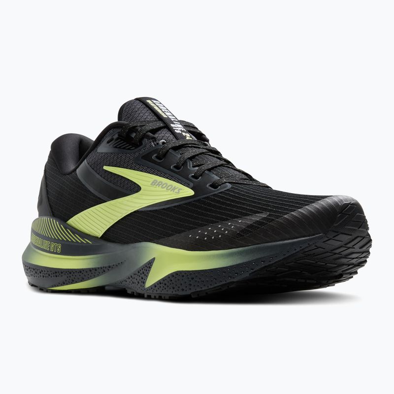 Pánska bežecká obuv Brooks Adrenaline GTS 24 Weatherized black/ebony/new yellow 8
