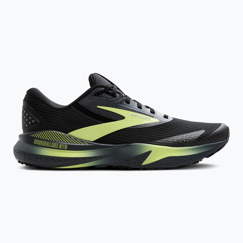 Pánska bežecká obuv Brooks Adrenaline GTS 24 Weatherized black/ebony/new yellow 9