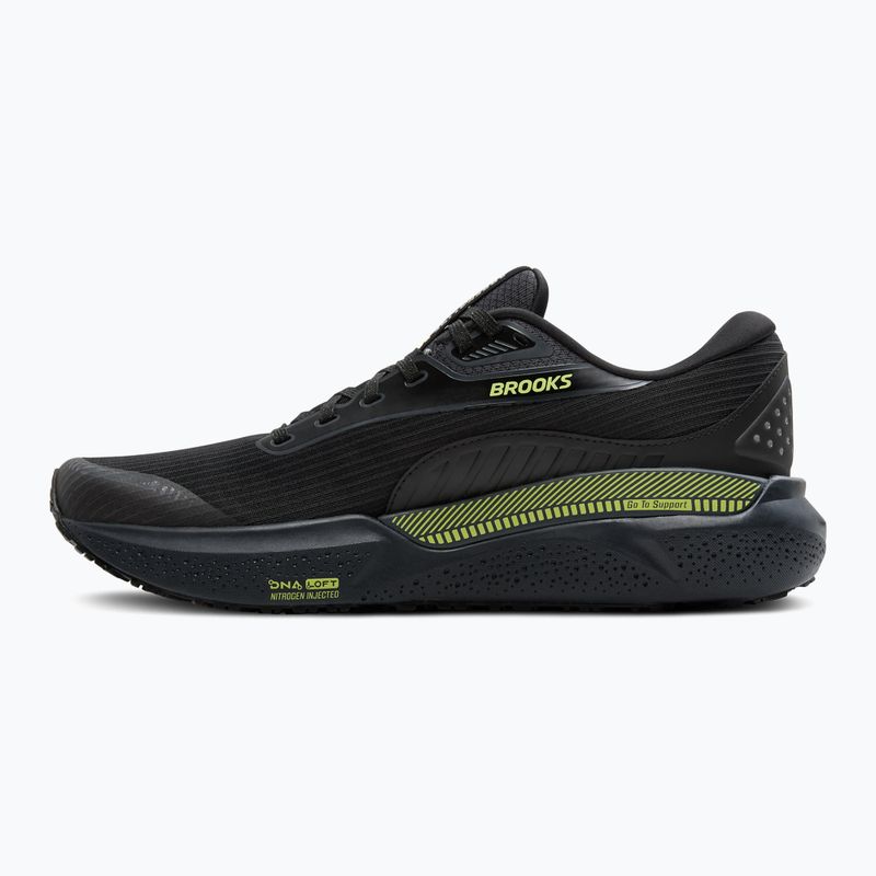 Pánska bežecká obuv Brooks Adrenaline GTS 24 Weatherized black/ebony/new yellow 10