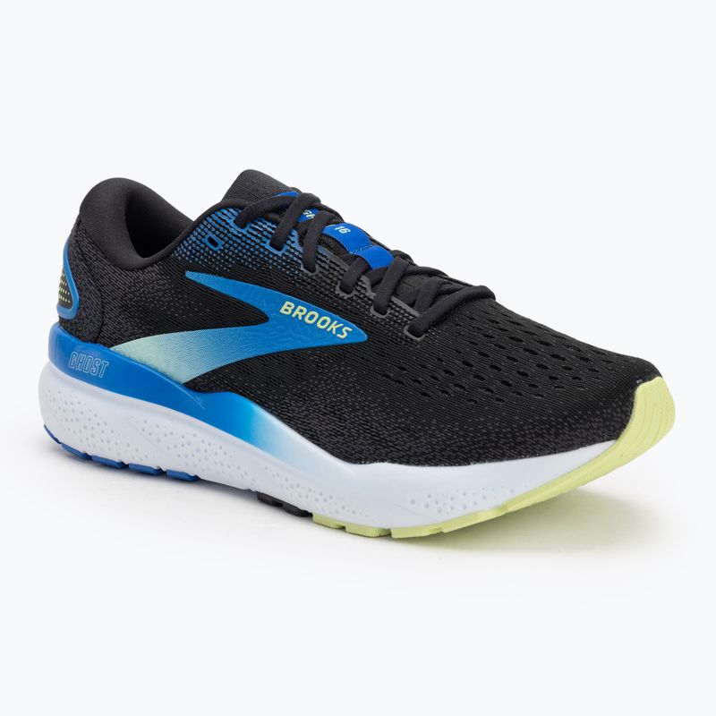 Pánska bežecká obuv Brooks Ghost 16 black/cobalt/neo yellow