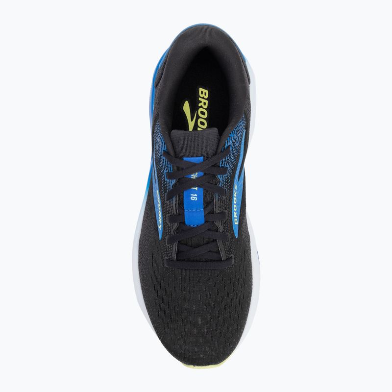 Pánska bežecká obuv Brooks Ghost 16 black/cobalt/neo yellow 5