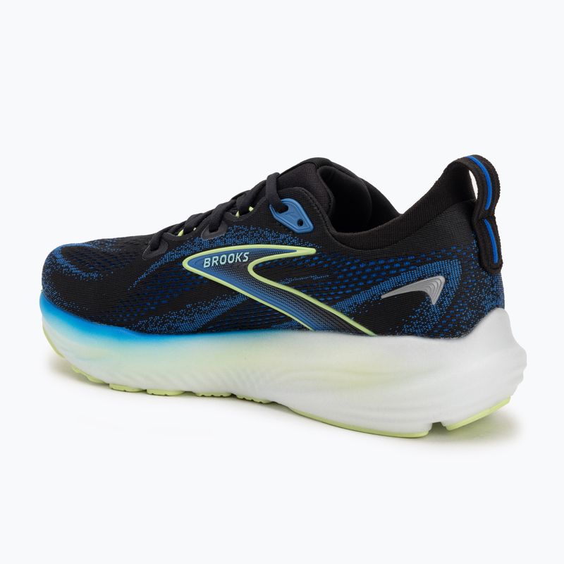Pánska bežecká obuv Brooks Glycerin 22 wide fit black/cobalt/neo yellow 3