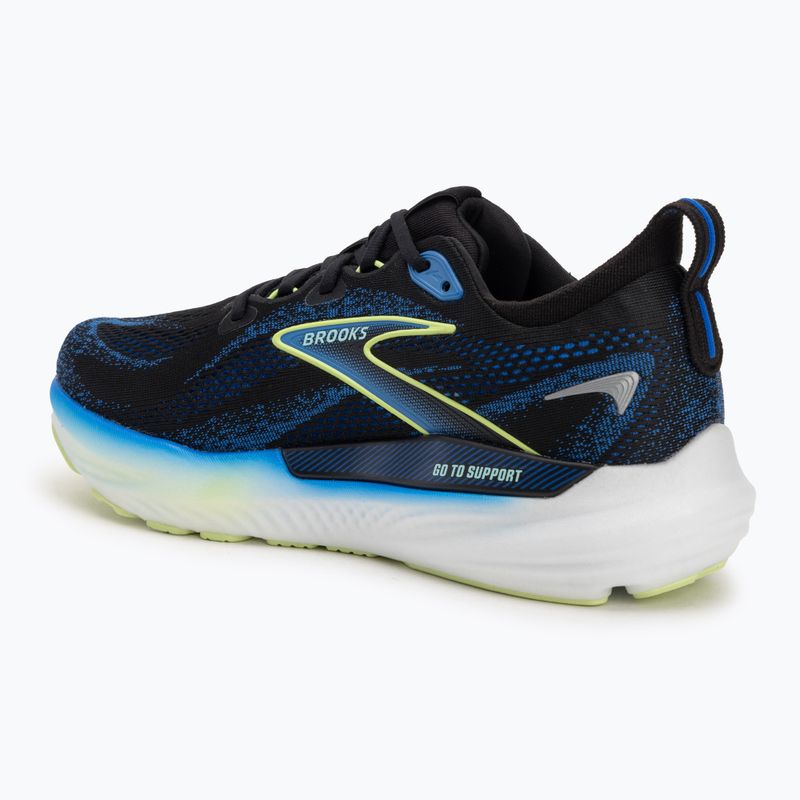 Pánska bežecká obuv Brooks Glycerin GTS 22 black/cobalt/neo yellow 3