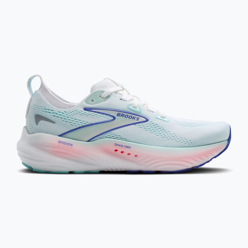 Dámska bežecká obuv Brooks Glycerin 22 wide fit white/limpet shell/amparo blue 9