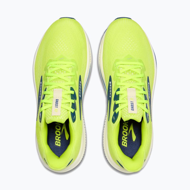 Pánske bežecké topánky Brooks Ghost 17 acid lime/navy/white 8
