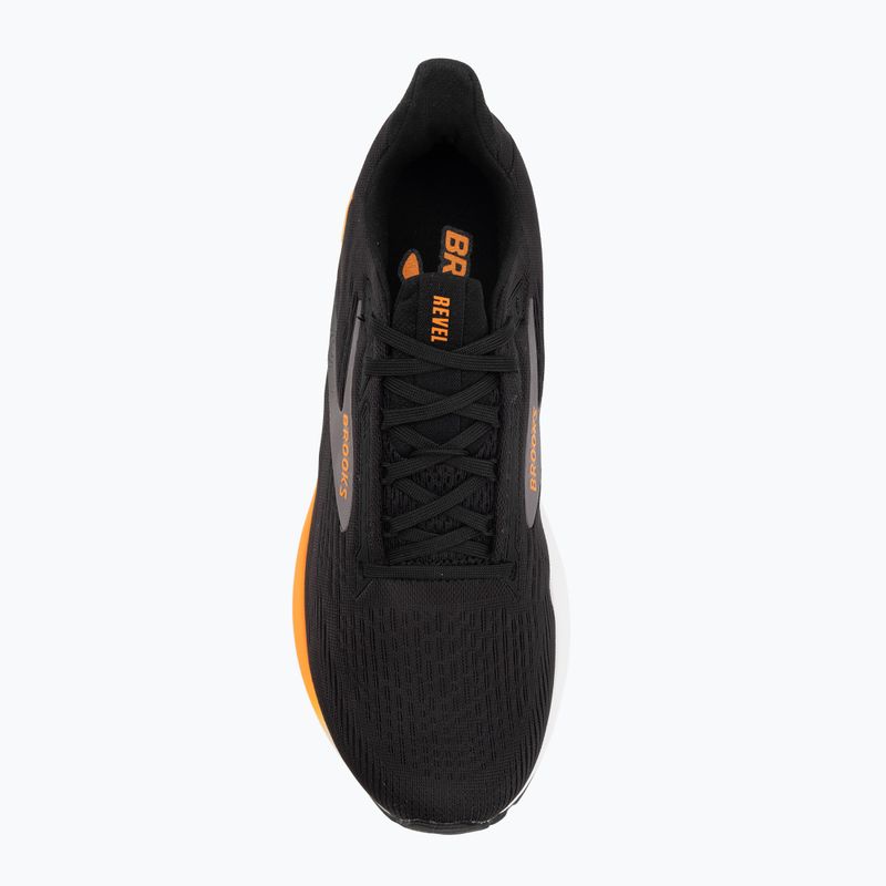 Pánske bežecké topánky Brooks Revel 8 black/excalibur/orange 5