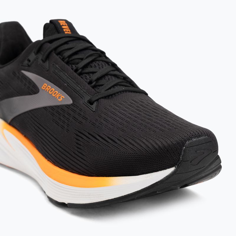 Pánske bežecké topánky Brooks Revel 8 black/excalibur/orange 7