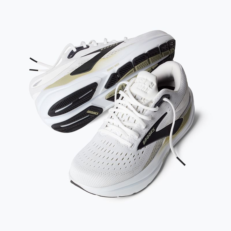 Pánske bežecké topánky Brooks Ghost Max 3 bright white/tea/black 9