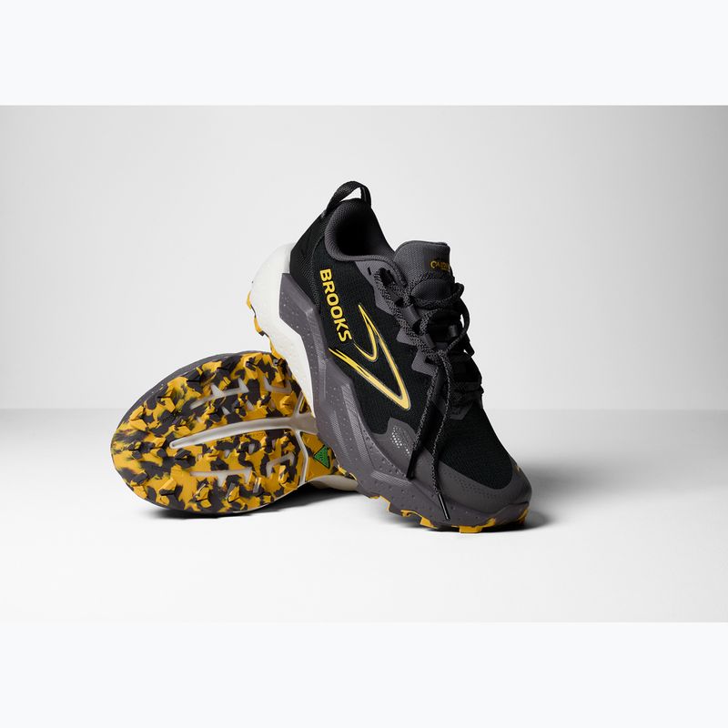 Pánske bežecké topánky Brooks Caldera 8 black/rabbit/set 8