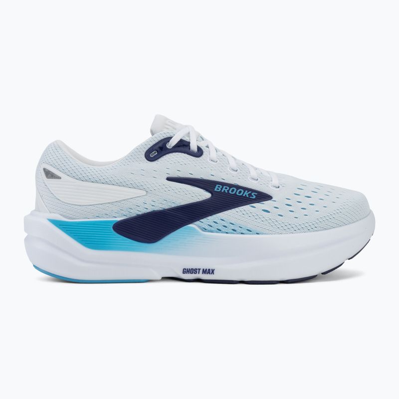 Pánske bežecké topánky Brooks Ghost Max 3 bright white/beacon blue/teal 2