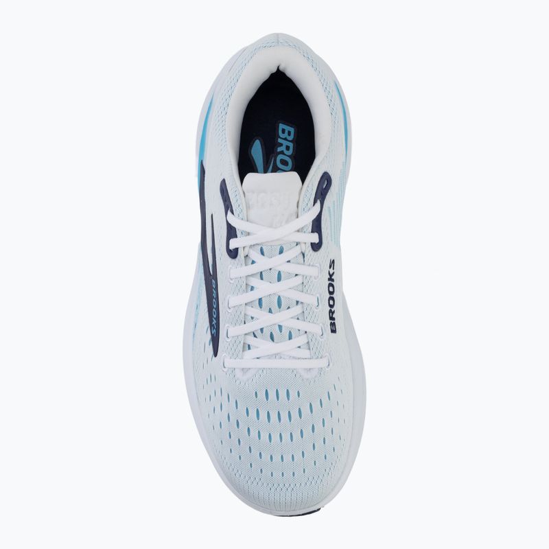 Pánske bežecké topánky Brooks Ghost Max 3 bright white/beacon blue/teal 5