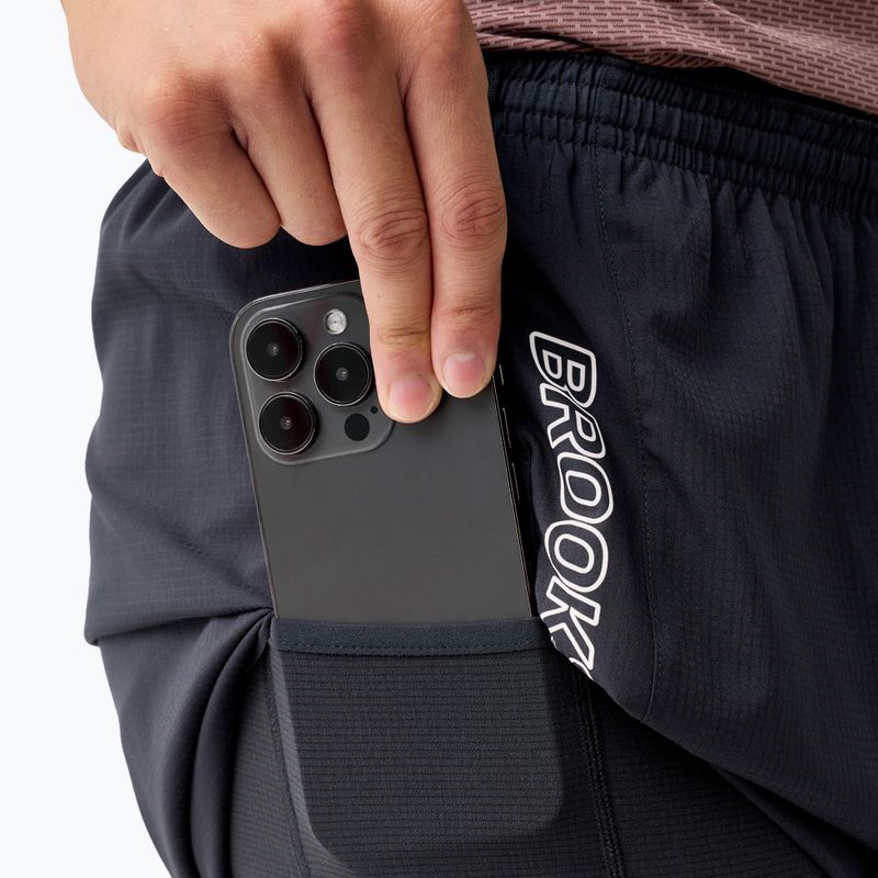 Pánske bežecké šortky Brooks Cascadia 2-in-1 Short black 5